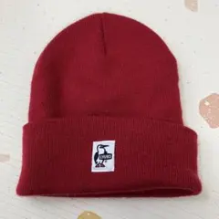 ▽CHUMS 赤 ニット帽