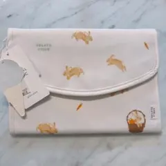 ＊ジェラートピケ ラビット柄母子手帳ケース うさぎ Mサイズ マルチケース＊新品