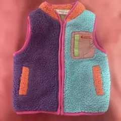 希少　Biquette Club カラフルフリースジャケット 80