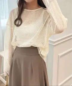 【アプレジュール】メッシュトップスのサムネイル