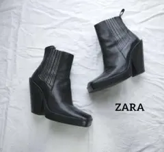日本未発売 激レア ZARA ボリュームレースアップブーツ - メルカリ
