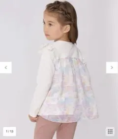 anyfam KIDS すみっこぐらし　バックシャン　Tシャツ　アイボリー　90