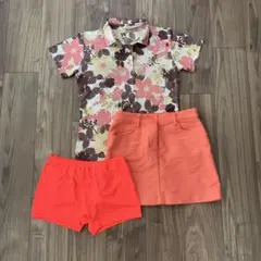 美品着用回数1回adidas GolfスカートSとWANDポロシャツM2点セット