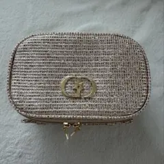 Dior ゴールド ストライプポーチ
