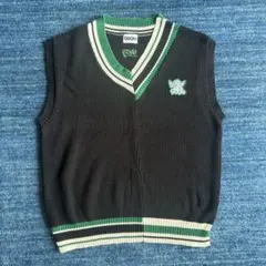 9090 リブ編み ベスト Mサイズ