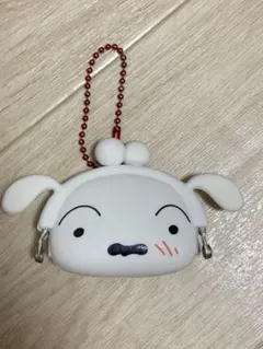 クレヨンしんちゃん　がま口　財布　小銭入れ　コインケースシリコン　シロ　小物入れ