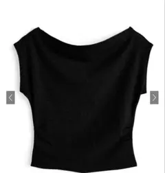 GRL ドレープネックフレンチスリーブカットソー[dk1448]