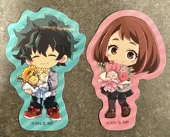 僕のヒーローアカデミア GIGO特典ステッカー 緑谷出久 麗日お茶子 セット売り