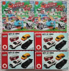 マクドナルド　ハッピーセット　トミカ第1弾全4種コンプリート＆DVD2枚