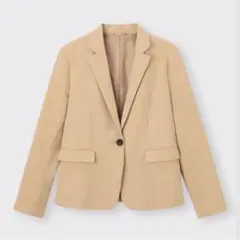 【美品】ジーユー⭐️ウォッシャブルテーラードジャケット ベージュ M