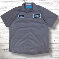 cintas 半袖シャツ シンプルデザイン L グレー0920