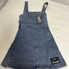 ANAP kids デニムジャンバースカート