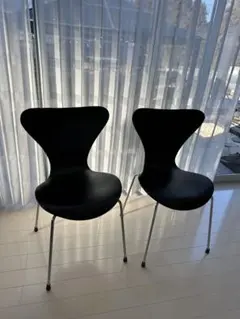 セブンチェア風　ブラック 2脚セット　中古