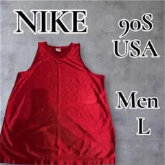 NIKE 90s USA製 タンクトップ メンズL レッドのサムネイル