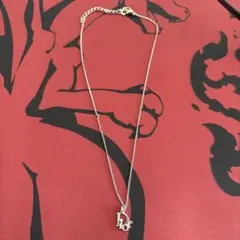 Dior ディオール ネックレス ロゴモチーフ シルバーカラー ヴィンテージ