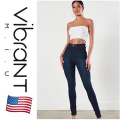 【アメリカ製♡】vibrant MIU ハイウエスト スキニーデニムのサムネイル