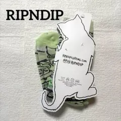 【新品】RIPNDIP リップンディップ ソックス 靴下 オリーブ
