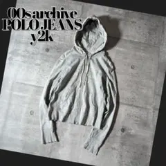 00s POLO ピチパーカー ジップアップ 短丈 平成ギャル y2k drip