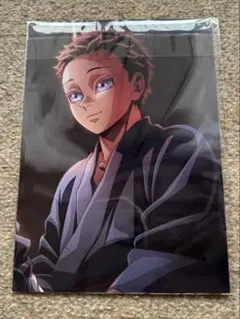 鬼滅の刃　映画特典　猗窩座　キービジュアルイラストボード