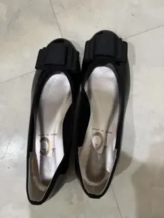 リボン付 フラットシューズ