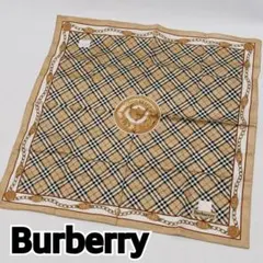 【Burberry バーバリー】大判ハンカチーフ スカーフ 新品 綿