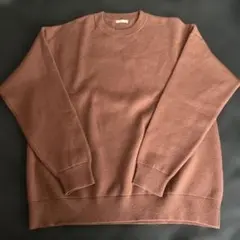 GU スウェットライククルーネックセーター メンズ M