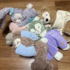 ダッフィ＆フレンズ　スウィートドリームス　ぬいぐるみ　4体セット