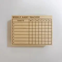 【鳥の葉工房】 WEEKLY HABIT TRACKER XLサイズ