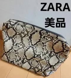 ヘビ柄 クラッチバッグ　ZARA　美品