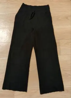 ユニクロ　UNIQLO　ウォッシャブルリブニットパンツ