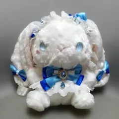 ぬいぐるみ　ショルダー　バッグ　うさぎ　青