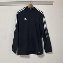 adidas フード付きウィンドブレーカー 黒 J/L