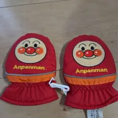 アンパンマン 子供用手袋 赤