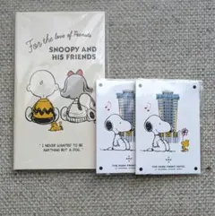 スヌーピー メモ帳　＆　USJオフィシャルホテル ポストイットメモ