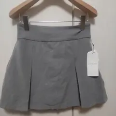 OLIVE des OLIVEグレー プリーツミニスカート