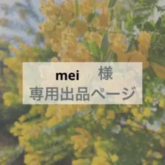 mei様　専用出品