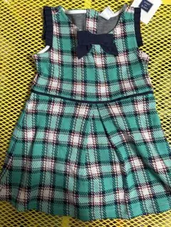 JANIE and JACK チェックワンピース