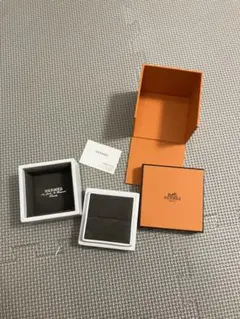 HERMES ギフト箱 オレンジ色　リング　ボックス　ケース