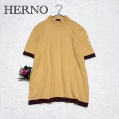 【ヘルノ HERNO】半袖ニット バイカラー イタリヤ製 ハイネックのサムネイル