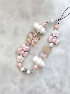 ビーズストラップ スマホストラップ 携帯ストラップ