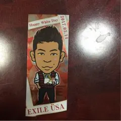 ホワイトデー 千社札シール EXILE USA
