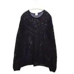 値下げ！6(ROKU)透かし編みニット