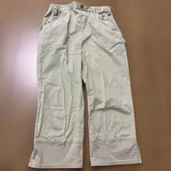 組曲 クロップドパンツ 7分８分丈ベージュ 150 女の子 リボン 美品のサムネイル