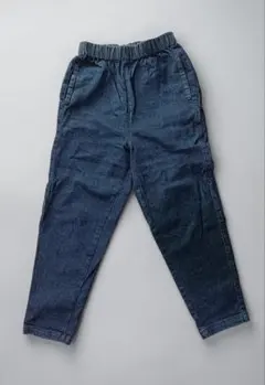 ダークブルーデニムパンツ　 ウエストゴム
