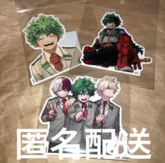僕のヒーローアカデミア ダイカットステッカー 緑谷 爆豪 原作絵柄 ジャンプ