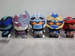 バンプレストプライズ商品☆仮面ライダーガッチャード ゼッツ ちびぐるみ5点セット