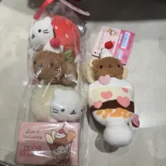 にゃんにゃんにゃんこ にゃんこパフェセット サンエックス ぬいぐるみ