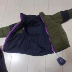 オリーブグリーン ダウンコート 取り外しフード付き