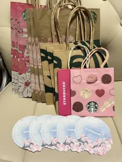 スターバックス SAKURA ショッパー コースター2024&2025 スタバ