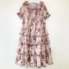 ピンクハウス系　ロリィタ　ロングワンピース　ティアードワンピース　うさぎ　くまのサムネイル